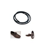 Shoes Comfort Deri Ayakkabı Bağcığı,Timberland Dexter, Ayakkabıya Uygun Deri Bağcık, 1 Adet LACİVERT - 100 cm