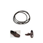 Shoes Comfort Deri Ayakkabı Bağcığı,Timberland Dexter, Ayakkabıya Uygun Deri Bağcık, 1 Adet SİYAH - 100 cm