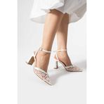 Shoes Taş işlemeli şık abiye ayakkabı 9 cm