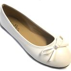 Shoes8teen 113 Beyaz Kadın Babet