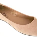 Shoes8teen Kadın Balerin Babet Ayakkabısı Leopar ve Düz Renk 14 Renk, Çıplak Mikro, 8.5