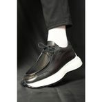 Shoetyle 115-K525 Siyah Hakiki Deri Bağcıklı Erkek Günlük Ayakkabı