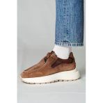 Shoetyle 115-K525 Vizon Hakiki Süet Bağcıklı Erkek Günlük Ayakkabı