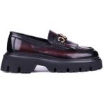 Shoetyle 115-K594 Bordo Hakiki Açma Deri Püsküllü Erkek Günlük Ayakkabı