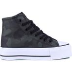 Shoetyle Benetton - Kamuflaj Haki Renk Kadın Günlük Sneaker 30821 - Yeşil