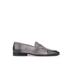Shoetyle - Gri Deri Tokalı Erkek Klasik Ayakkabı 250-2300