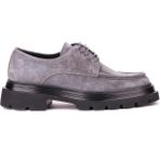 Shoetyle - Gri Hakiki Süet Bağcıklı Günlük Erkek Ayakkabı 115-K432