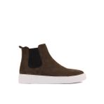 Shoetyle - Haki Hakiki Deri Süet Erkek Chelsea Bot 250-041