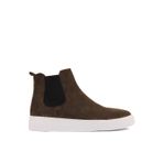 Shoetyle - Haki Renk Hakiki Süet Kadın Chelsea Bot - 6929