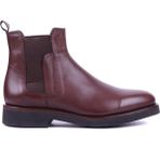 Shoetyle - Hakiki Deri Kahverengi Erkek Chelsea Bot - 666-21-51