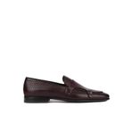 Shoetyle - Kahverengi Deri Tokalı Erkek Klasik Ayakkabı 250-2300