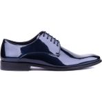 Shoetyle Shoetle - Hakiki Rugan Deri Lacivert Renk Klasik Erkek Ayakkabı - 900-4804