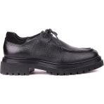 Shoetyle - Siyah Renk Hakiki Deri Bağcıklı Erkek Günlük Ayakkabı 115-K600 - Kahverengi
