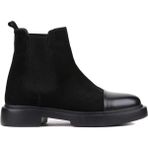 Shoetyle - Siyah Süet Deri Erkek Chelsea Bot 250-080