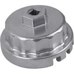 Shonee 64 mm 14 flüt Yağ Filtresi Anahtarı Toyota, Lexus, RAV4, Camry, Tundra, Highlander, Sienna-Heavy Duty Cup Yağ Filtresi Kapağı Çıkarma Soketi Aleti 2,5-5,7L Motor için 64 mm Kartuş Stili Yağ Filtresi