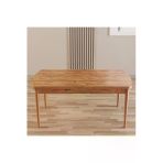 Shoovvel Merona Atlantik Çam 80X132 Mdf Ahşap Ayaklı Açılır Mutfak Masası, Yemek Masası, Salon Masası Atlantik Çam