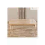 Shoovvel Merona Sonomo 80X132 Sunta Ahşap Ayaklı Açılır Üst Kalite Mutfak Masası, Yemek Masası, Salon Masası Sonomo