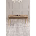 Shoovvel Pure Beyaz 60X90 Mdf Ahşap Ayaklı Sabit Üst Kalite Mutfak Masası, Yemek Masası, Salon Masası - Atlantik Çam