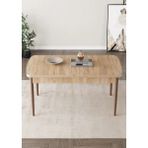 Shoovvel Vena Serisi Mdf 70X114 Ahşap Ayaklı Açılır Üst Kalite Mutfak Masası, Yemek Masası, Salon Masası - Sonomo