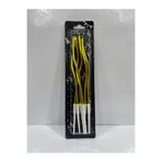 shop 6'lı KIVRIMLI ALTIN SARISI Doğum Günü Mumu 15CM Pasta Mumu Kıvrık Mum