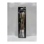 shop 6'lı KIVRIMLI GOLD Doğum Günü Mumu 15CM Pasta Mumu Kıvrık Mum
