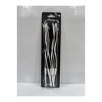 shop 6'lı KIVRIMLI GÜMÜŞ Doğum Günü Mumu 15CM Pasta Mumu Kıvrık Mum