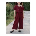 shop Bordo tulum pantolon çeket yazlık dokuma