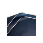 shop Çiçek Buket Kağıdı, Çiçek Ambalaj Kağıdı - Lacivert- Altın Kenarlı - Mat OPP 58x58 cm - 5 Adet