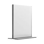 shop Heroglas A5 T Tipi Dikey Masa Üstü Şeffaf Pleksi / Föylük-Fiyatlık-Menü-Broşürlük