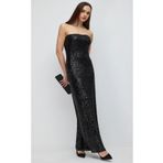 Shop Krutzo Payet Pul Abiye Maxi Elbise siyah 36