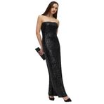Shop Krutzo Payet Pul Abiye Maxi Elbise siyah 38