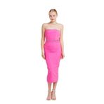 Shop Krutzo Taş Detaylı Straplez Abiye Elbise pembe 36