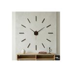 shop Minimalist Şık Çizgili Duvar Saati - Pleksi Minimalist Duvar Saati 80x80