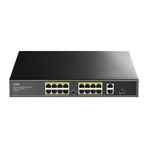 Shop Nova Cudy 16PORT 10/100 Poe+2gb UP200W Switch