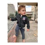 Shop58 4-5-6 Yaş Kot Pantolonlu Pilot Mont Uzun Kollu Penye Sweat 3lü Erkek Çocuk Takımı