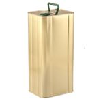 SHOPBAG Sarkap 5 Lt. Boş Zeytinyağı Tenekesi - 5000 Ml. Gold Renk (İçi ve Dışı laklıdır.)