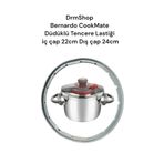 shopdrm Bernardo CookMate 4,5 -5-6 Lt Uyumlu Düdüklü Tencere Lastiği İç 22cm Dış 24cm