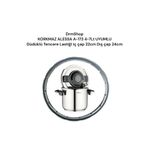 shopdrm Korkmaz ALESSA A-173 4-7 Lt Uyumlu Düdüklü Tencere Lastiği İç 22cm Dış 24cm