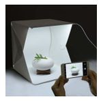 ShopFast Mini Fotoğraf Stüdyosu Çadır Kiti Led Işıklı 40x40 Cm Taşıma Çantalı Ürün Fotoğraf Çekim Çadırı Pratik Katlanabilir Aydınlatma Çadırı