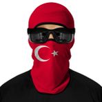 ShopINess Üniseks kar maskesi, Balaclava, ülke bayrağı, stil, dünya şampiyonası, yetişkinler için futbol, Türkiye, Einheitsgröße