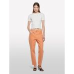 ShopINN Keten Karışımlı Slim Fit Kısa Kollu Kazak Kadın Beyaz Kazak - 325P105GM106G - Krem - XS