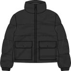 ShopINN Mte Aubrey Primaloft Puffer Kadın Siyah Mont - VN000HJV