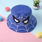 Shopiolog Çocuk Kova Şapka Erkek Örümcek Adam Balıkçı Kova Şapka Spiderman mavi