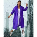 Shopiolog Kadın Erkek Yağmurluk Kapüşonlu Çıtçıtlı Eva Siyah Yağmurluk - Standart - A.Mor