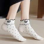 Shopiolog Sevimli Marul Desenli Bilek Çorabı - 36 - 40 - Benekli