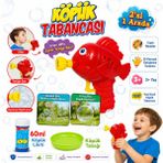 Shoplandu 2 Si 1 Arada Balık Figürlü Köpük Tabancası - Baloncuk Tabancası - Köpüklü Silah - Baloncuk Oyunu