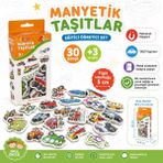 Shoplandu Eğitici Öğretici Manyetik Taşıtlar Seti Magnet Mıknatıslı Taşıt Figürleri Orijinal 30 Parça - Renkli