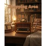 Shopping Area Nostaljik Ahşap Görünümlü Radyo - Bluetooth Destekli, Şarjlı, USB ve Sd Kart Girişli 3 Bant Radyo - Kahverengi