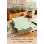 Shopping Faster 1 Adet - Yeşil A5 Premium Not Kağıdı