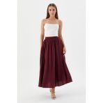 Shopping Shop Beli Lastikli Balon Etek Bordo